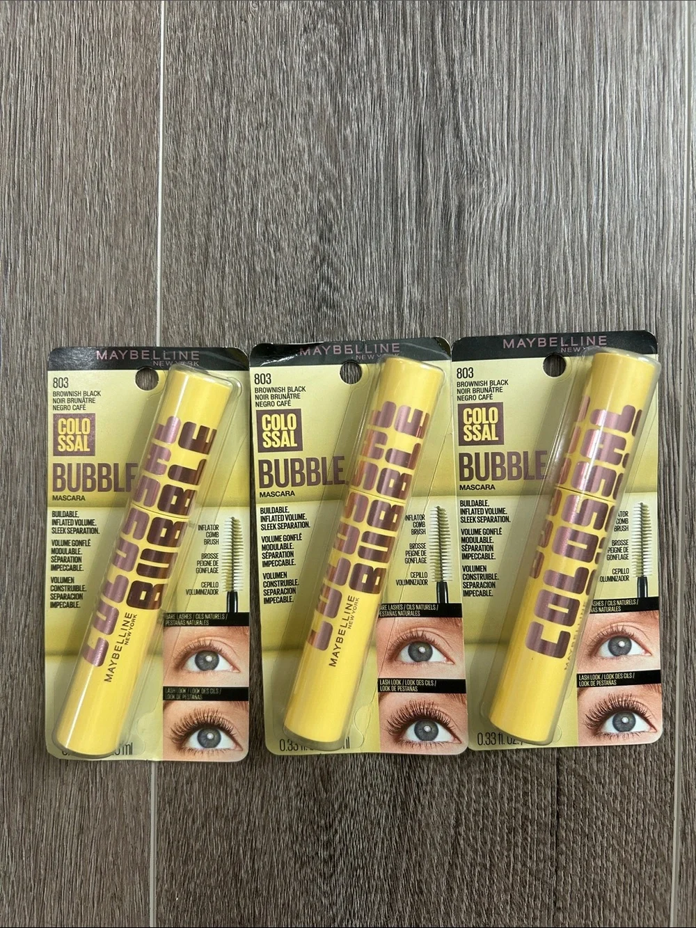 3X Maybelline Colossal Bubble Mascara #803 brownish black 🌸 FIRM PRICE 🌸
